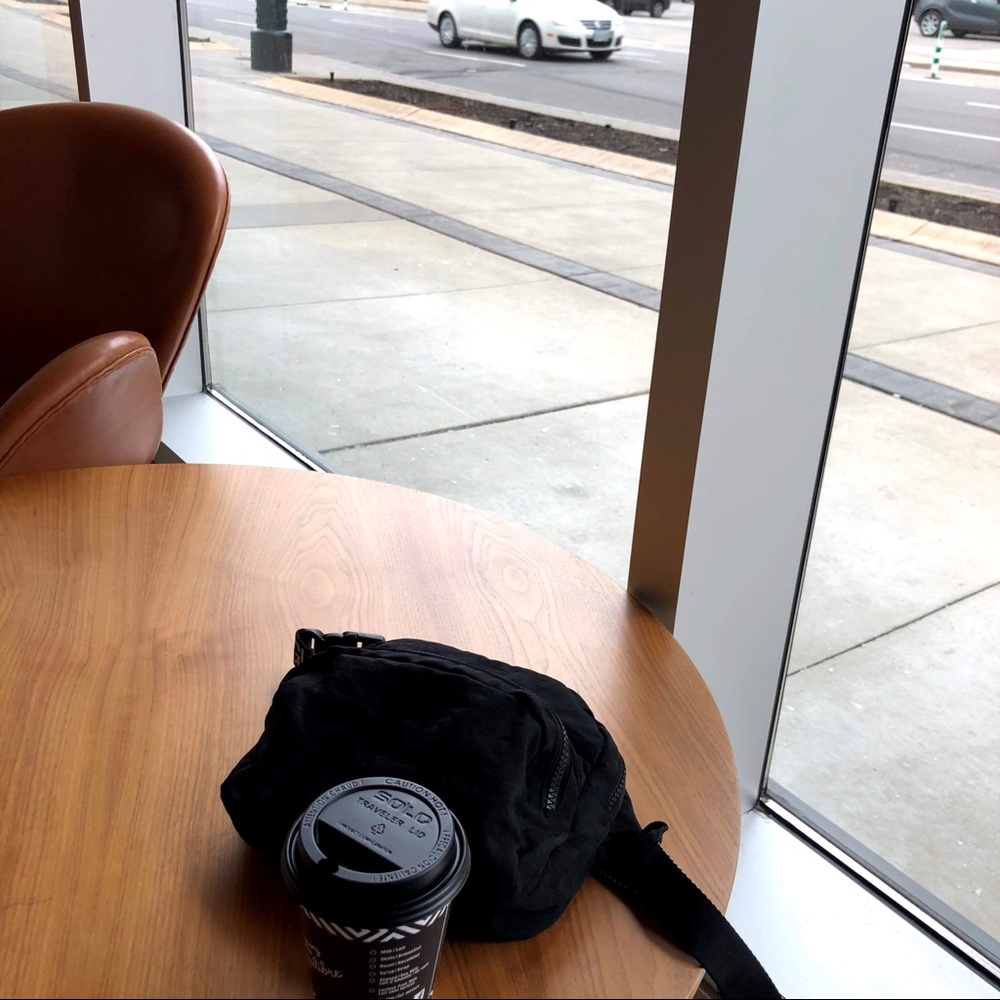 black Baggu fanny pack
